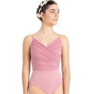 Large Capezio Ladies Pink Rose Cami Leotard - 12085W